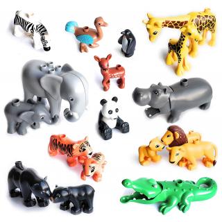 Duploe Big Size Diy Building Blocks Animal Accessories Figures Lion Pa_1